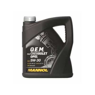 MANNOL O.E.M. OPEL 5W30 4L CHEVROLET SN/SM/CF,C2/C3,GM DEXOS2