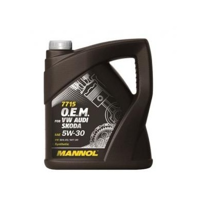 MANNOL O.E.M. VW 5W30 5L SKODA, AUDI, C3 VW504.00/507.00, DEXOS2