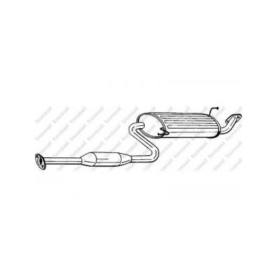 Hyundai Atos 1.0, 1.1 - 12V középső kipufogó dob 1997.-től 2008.-ig